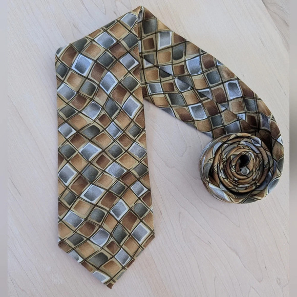 J. GARCIA Robot Neurosis Silk Tie - Picture 5 of 7